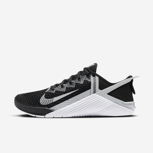 Chaussure De Crossfit Nike Metcon 6 FlyEase Noir 0325-987 Black/White/Light Smoke Grey Homme | XIA-31286897